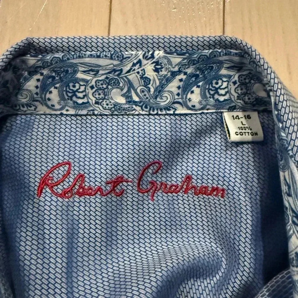 Boys Robert Graham Button Down - Picture 4 of 4